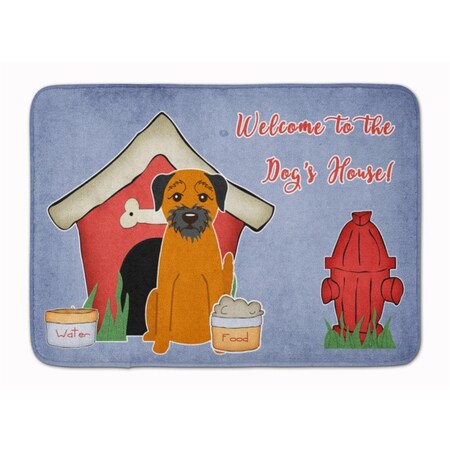 Carolines Treasures Dog House Collection Border Terrier Machine Washable Memory Foam Mat BB2793RUG